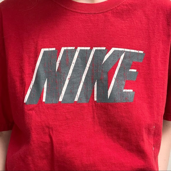 Vintage Red Nike T Shirt - Picture 3 of 4